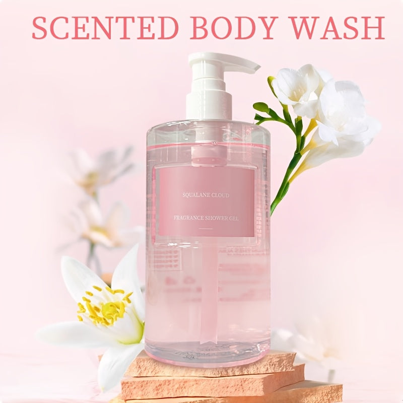 400Ml\u002F13.526 Fl.Oz X 1 Witch Hazel Scented Body Wash, Containing Glycerin, White Pool Flower Seed Oil, Witch Hazel, Gardenia, Aloe Vera Extract Ingredients, Fine And Dense Foam, Non-Sticky Texture, Easy to Rinse Off, Gently Cleanses The Body, Moist