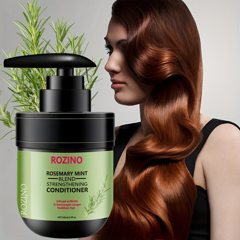 Instant Smoothing 7-in-1 Natural Rosemary Mint Volumizing Fragrance Hair Conditioner, 3.38oz. Contains Rosemary, Mint, and Other Hair-care Ingredients. Provides Instant Softness with Just One Application, Smoothing Dry, Frizzy Hair While Eliminating