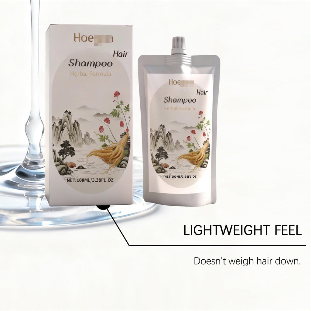 2pcs Ginseng Shampoo, with Sesame Seed Extract, Lemon Fruit Extract, and Astragalus Extract, Provides Moisture, Softness, and Cleanliness, Ideal for Daily Use on Hair, Suitable for Both Men and Women