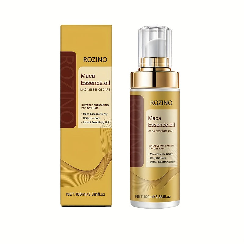 Summer Refreshing Oil-Control Anti-Frizz Natural Maca Intensive Smoothing Leave-In Conditioner Essential Oil Spray 3.38oz, Contains Natural Maca Hair Care Ingredients. with a Refreshing and Easily Absorbed Texture, It Instantly Smooths Frizz