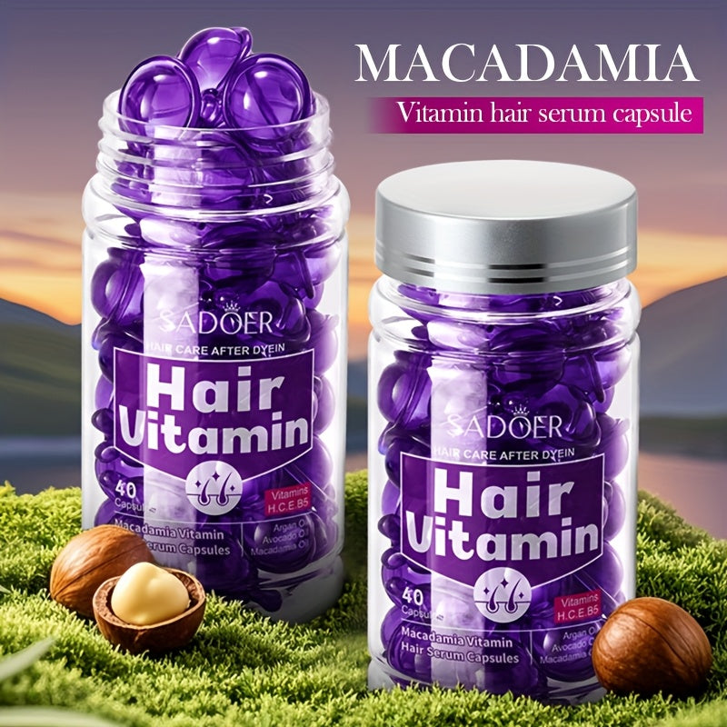 20pcs Macadamia Oil, Moisturizing And Smooth Hair Care, Easy Absorption for Dry, Split Ends, Shiny Hair, Hair Care Essentials | Hair Care | Foam Texture