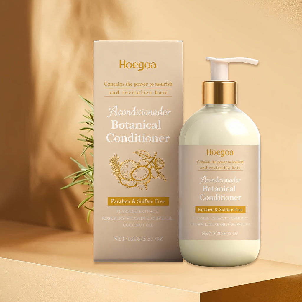 A Smoothing Conditioner with Herbal Extracts Like Rosemary And Aloe Vera, Featuring a Lightweight And Non-Irritating Texture That Deeply Moisturizes And Gently Cares for Dry, Frizzy Hair