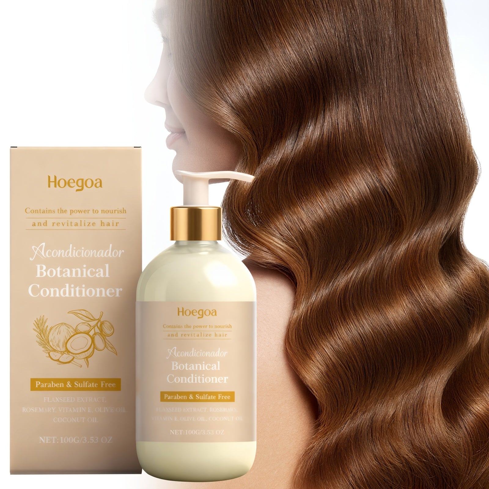 A Smoothing Conditioner with Herbal Extracts Like Rosemary And Aloe Vera, Featuring a Lightweight And Non-Irritating Texture That Deeply Moisturizes And Gently Cares for Dry, Frizzy Hair
