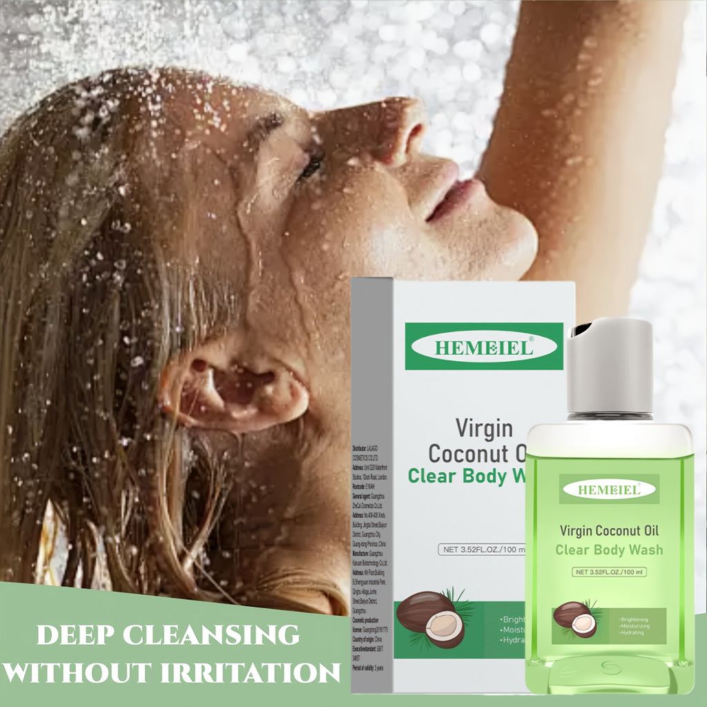 Coconut Oil Brightening And Moisturizing Shower Gel, Deeply Cleanses, Hydrates The Skin, And Leaves a Long-Lasting Fragrance