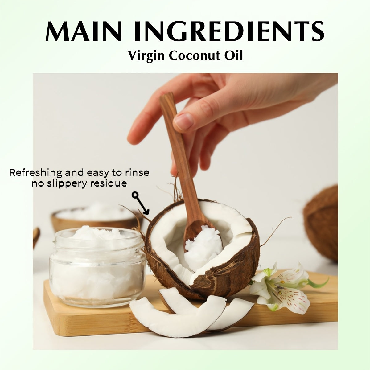 Coconut Oil Brightening And Moisturizing Shower Gel, Deeply Cleanses, Hydrates The Skin, And Leaves a Long-Lasting Fragrance