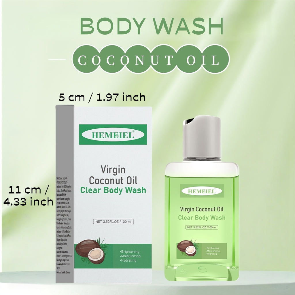 Coconut Oil Brightening And Moisturizing Shower Gel, Deeply Cleanses, Hydrates The Skin, And Leaves a Long-Lasting Fragrance